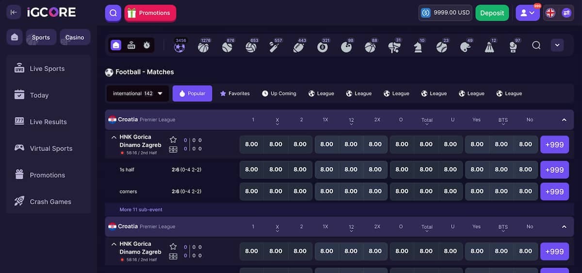 Sportsbook Software Provider by iGCORE